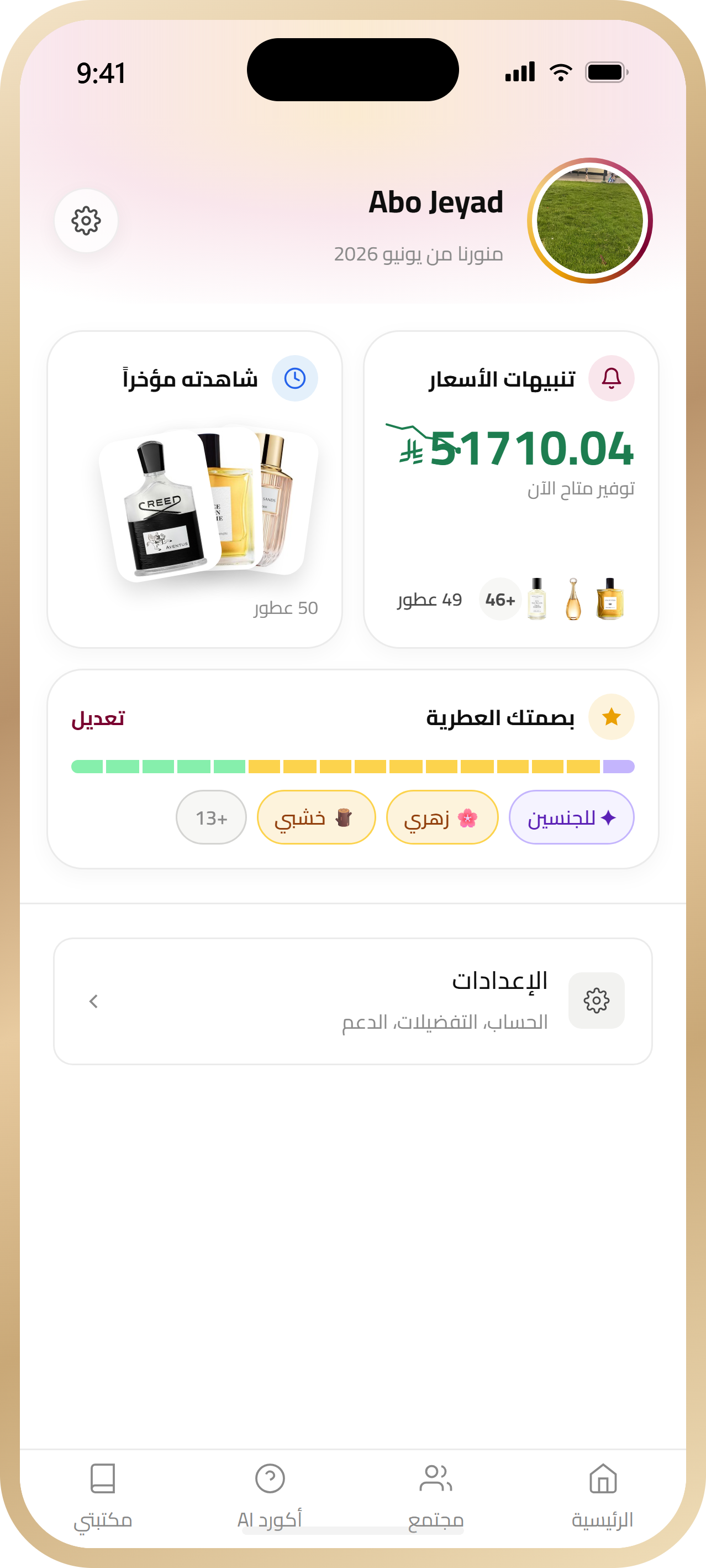 Yourdis personal fragrance library, price alerts, and personalized picks